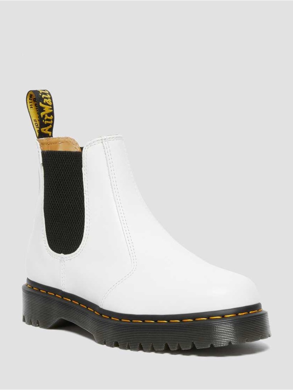 Dr. Martens White Chelsea Combat Boots